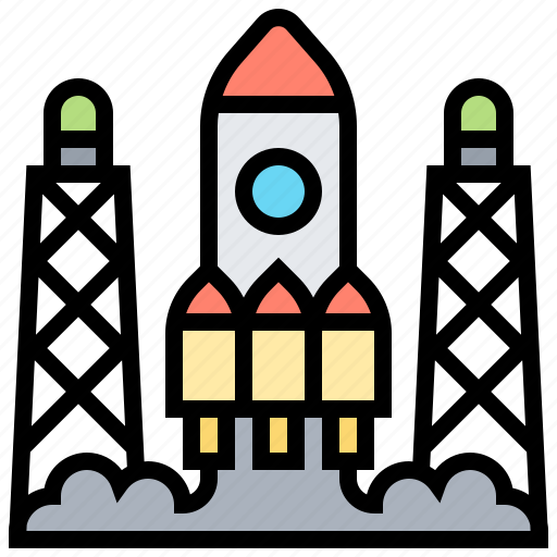 Launch, rocket, shuttle, spaceship, station icon - Download on Iconfinder