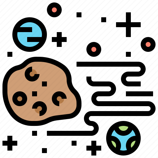 Asteroid, comet, interstellar, meteoroid, space icon - Download on Iconfinder