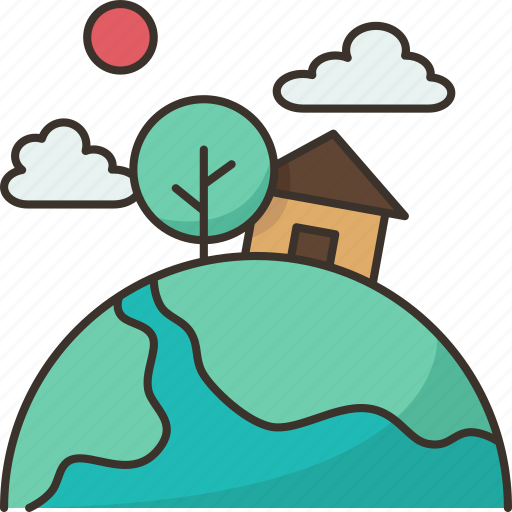 Colony, habitat, earth, living, planet icon - Download on Iconfinder