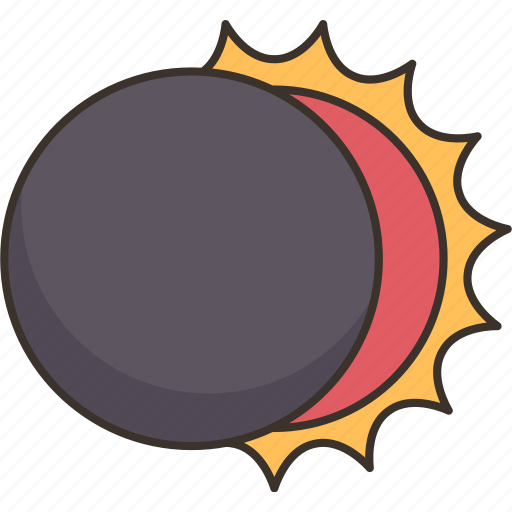 Eclipse, solar, sun, moon, astronomy icon - Download on Iconfinder