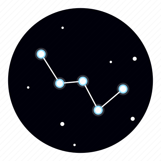 Astrology, cassiopeia, constellation, sky, stars icon - Download on Iconfinder