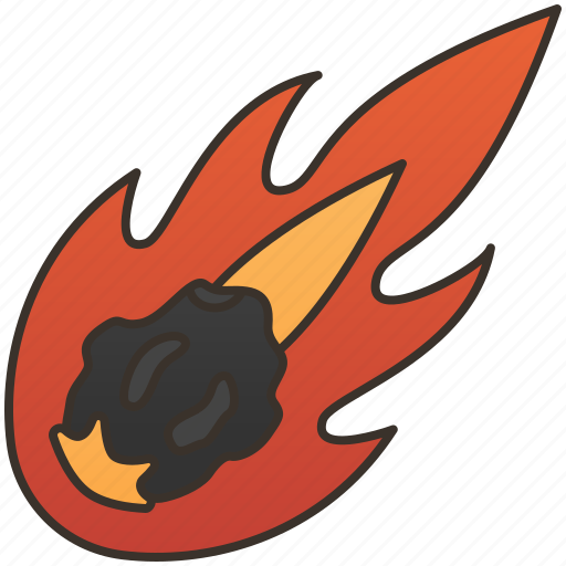 Burning, comet, fireball, meteor, space icon - Download on Iconfinder
