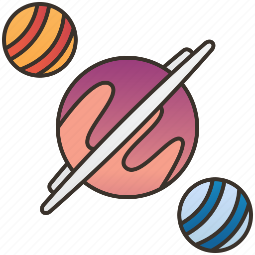 Galaxy, moon, orbited, planet, universe icon - Download on Iconfinder