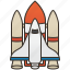 rocket, shuttle, space, spacecraft, transportation 