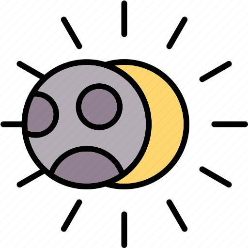 Eclipse, lunar, moon, solar, sun icon - Download on Iconfinder
