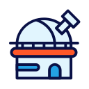 icon, design, style, observatory, telescope, astronomy