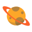 astronaut, icon, design, flat, planet, space 