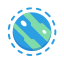 astronaut, icon, design, flat, planet, earth 