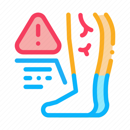 Cold, feet, due, atherosclerosis, health, problem icon - Download on Iconfinder