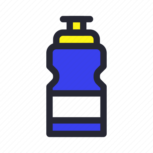 Water, bottle, sport, container, fitness, beverage, gym icon - Download on Iconfinder