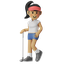 golf cool pose girl, cool pose, golfing, hello, holding a golf club, golf, golfer, competition, girl 