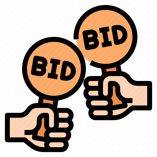 Bid, bidding, auction, money, finance icon - Download on Iconfinder