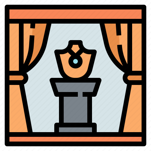 Jewelry, presentation, auction, selling, bid, bidding, curtains icon - Download on Iconfinder