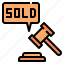 sold, bid, bidding, auction, hammer, trade 