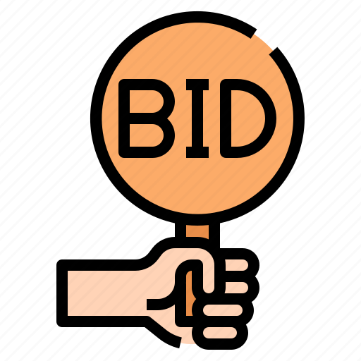 Paddle, bid, auction, auuctions, auctioner, reserved, offer icon - Download on Iconfinder