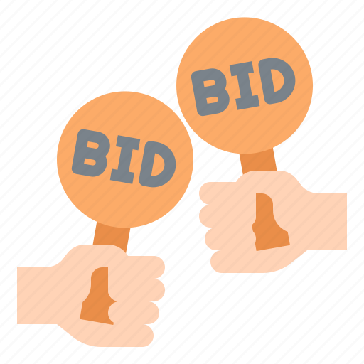 Bid, bidding, auction, money, finance icon - Download on Iconfinder