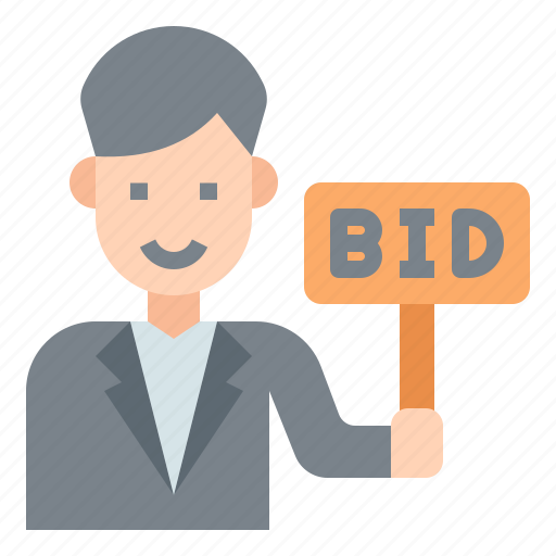 Auctioneer, auction, bid, trade icon - Download on Iconfinder