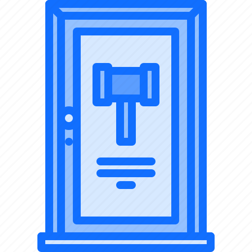 Signboard, door, hammer, auction, house icon - Download on Iconfinder