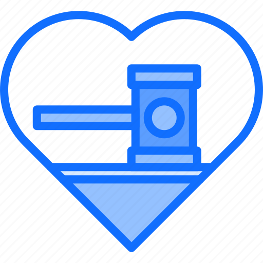 Love, heart, hammer, auction, house icon - Download on Iconfinder