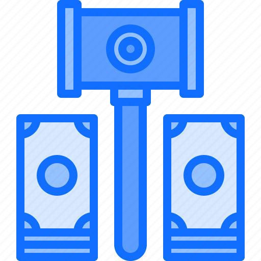 Hammer, money, auction, house icon - Download on Iconfinder