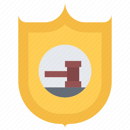 Shield, protection, guarantee, hammer, auction, house icon - Download on Iconfinder