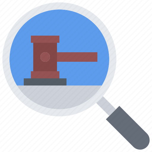 Search, hammer, magnifier, auction, house icon - Download on Iconfinder