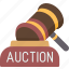 auction, auctioneer, hammer, sell, trade 