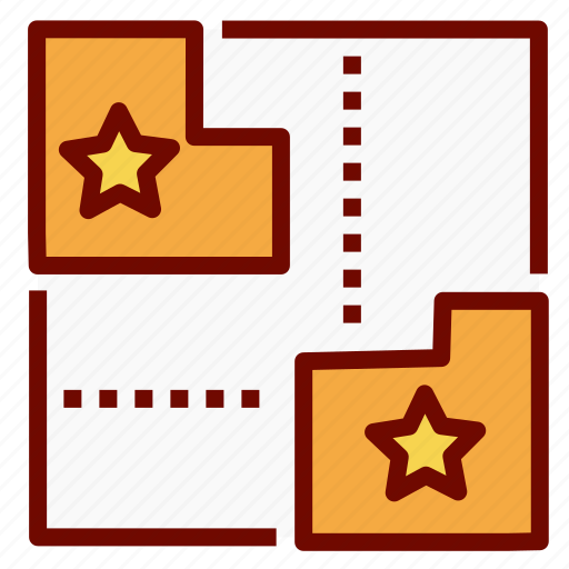 Auction, land, multi, parcel, reserve, seperate, star icon - Download on Iconfinder