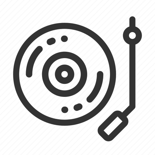 Music Record Player Turntable Vinyl Icon Download On Iconfinder
