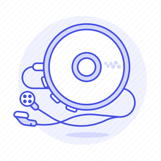 Audio, cd, disc, discman, ear, headphones, in icon - Download on Iconfinder