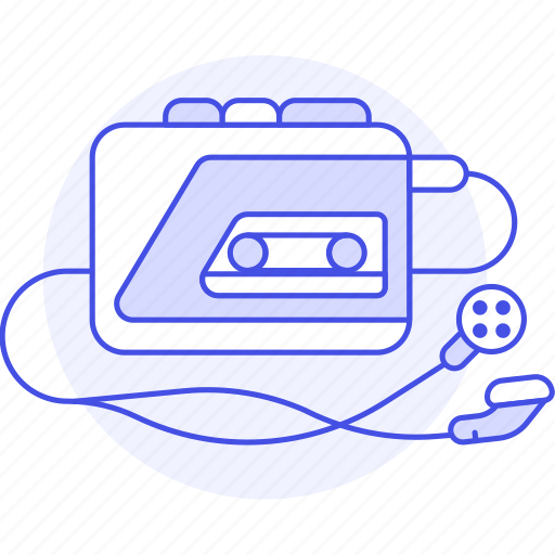 Player, cassette, recorder, retro, tape, music, in icon - Download on Iconfinder