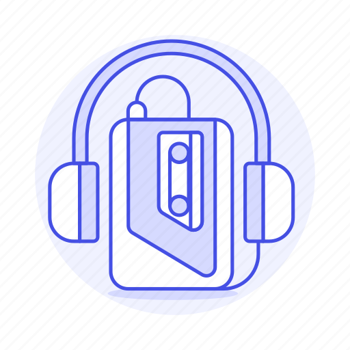 Audio, cassette, ear, headphones, music, on, player icon - Download on Iconfinder