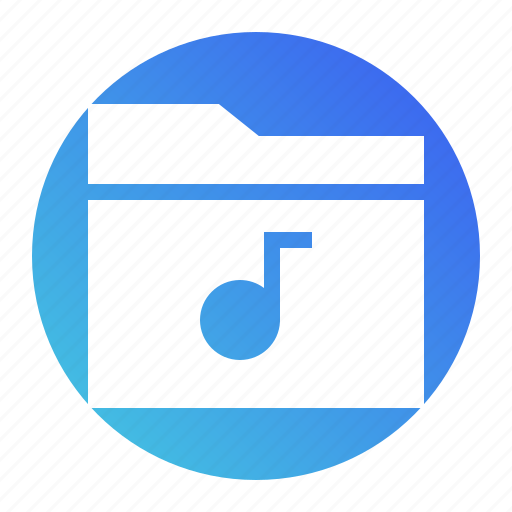 Audio, file, folder, media, multimedia, music, sound icon - Download on Iconfinder