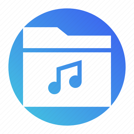 Audio, file, folder, media, multimedia, music, sound icon - Download on Iconfinder