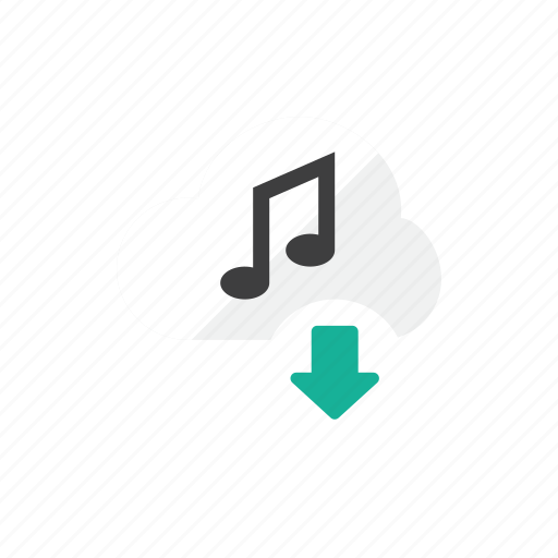 Cloud, download, music icon - Download on Iconfinder