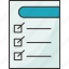 checklist, inspection, assessment, survey, document 