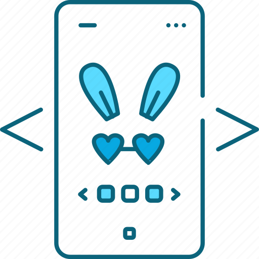 Photo, filter, bunny, ears, smartphone icon - Download on Iconfinder