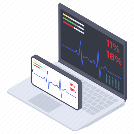 Electrocardiogram, heart rate, medical report, medical website, online medical record icon - Download on Iconfinder