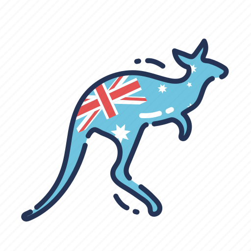 Kangaroo, australia, flag icon - Download on Iconfinder