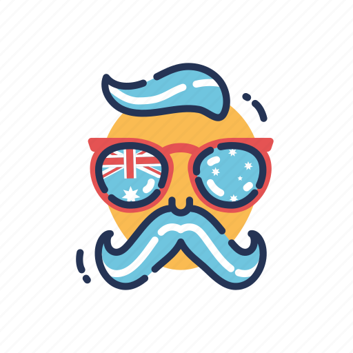 Man, australia, hipster, sunglasses icon - Download on Iconfinder