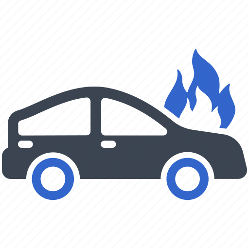 Car, crash, auto, accident, vehicle, fire, burn icon - Download on Iconfinder