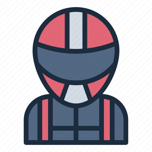 Racer, driver, profession, sport, helmet, auto, racing icon - Download on Iconfinder