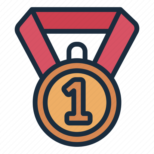 Gold, medal, sport, winner, champion, competition, race icon - Download on Iconfinder