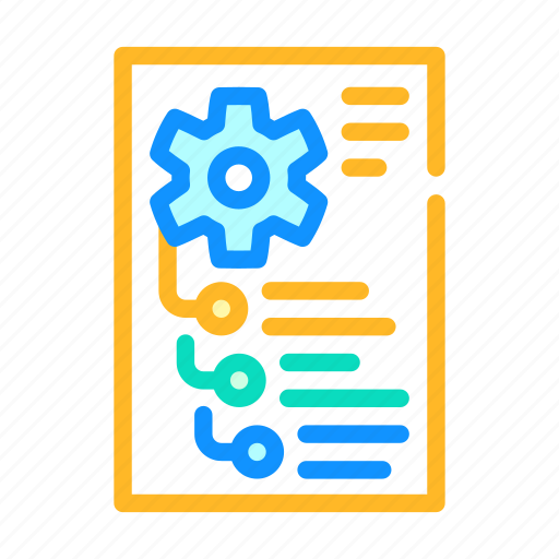 Paper, list, automation, engineer, mechanism, instruction icon - Download on Iconfinder