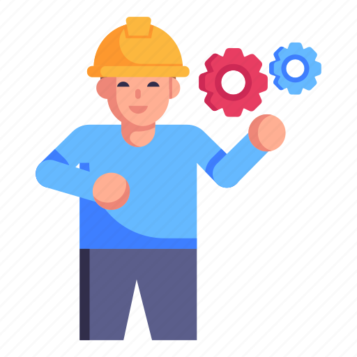 Engineering worker, engineer, skilled person, technician, mechanist icon - Download on Iconfinder