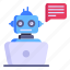 robotic chat, robot conversation, artificial intelligence, virtual assistant, robot assistant 