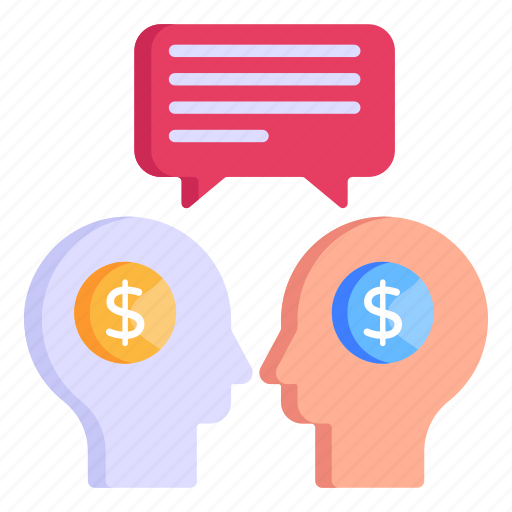 Chat, financial discussion, business discussion, conversation, communication icon - Download on Iconfinder
