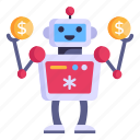 trading robot, robot, robo advisor, ai earning, money robot