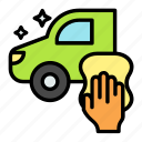 automobile service, car cleaning, car grooming, car shower, car sponge, car wash, car water