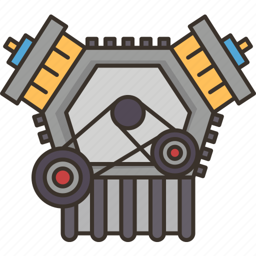 Engine, motor, power, automobile, mechanical icon - Download on Iconfinder